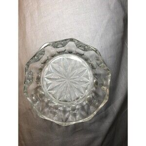 Vintage Reims France Clear Glass Fruit /Dessert Bowl 4 3/8" diameter
